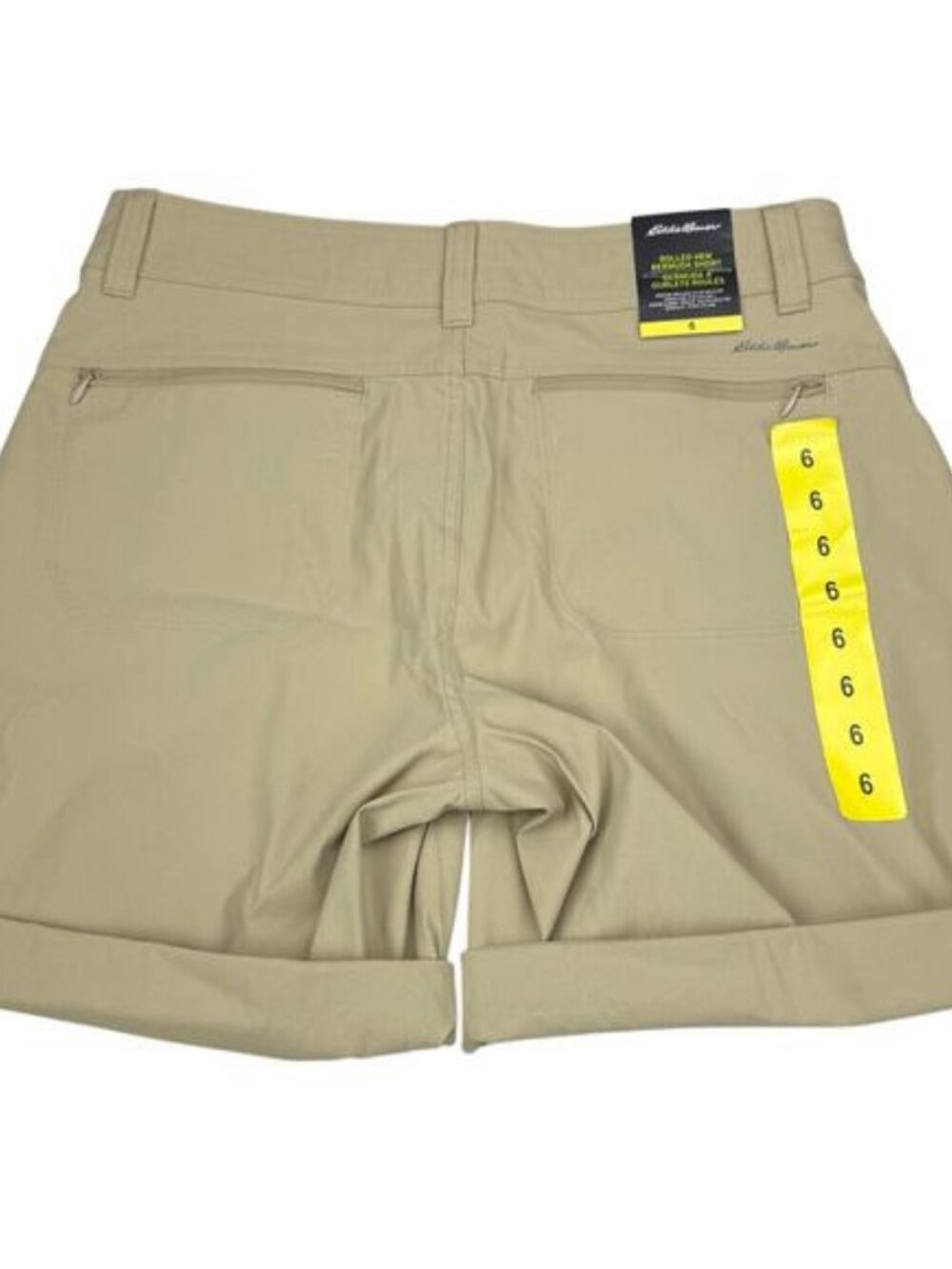 Eddie Bauer Women's Stretch UPF 50 Rolled Hem Adjustable Length Bermuda Shorts - Picture 7 of 8